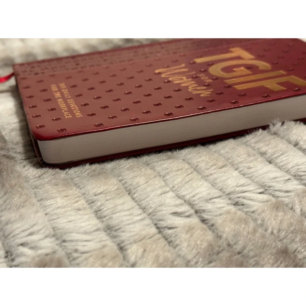 TGIF for Women 365 Daily Devotions for the Workplace Burgundy Faux Leather Book